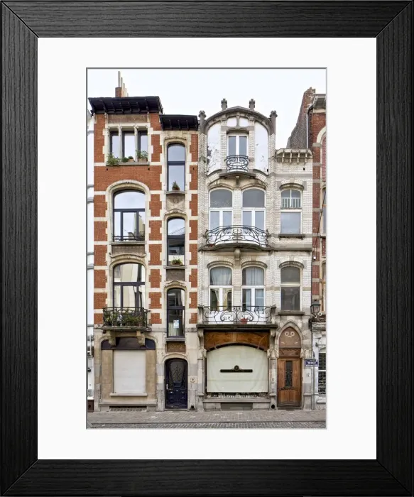 Framed Print : 95-97 Chausee Ixelles, (1905), c2014-2017. Artist: Alan John Ainsworth