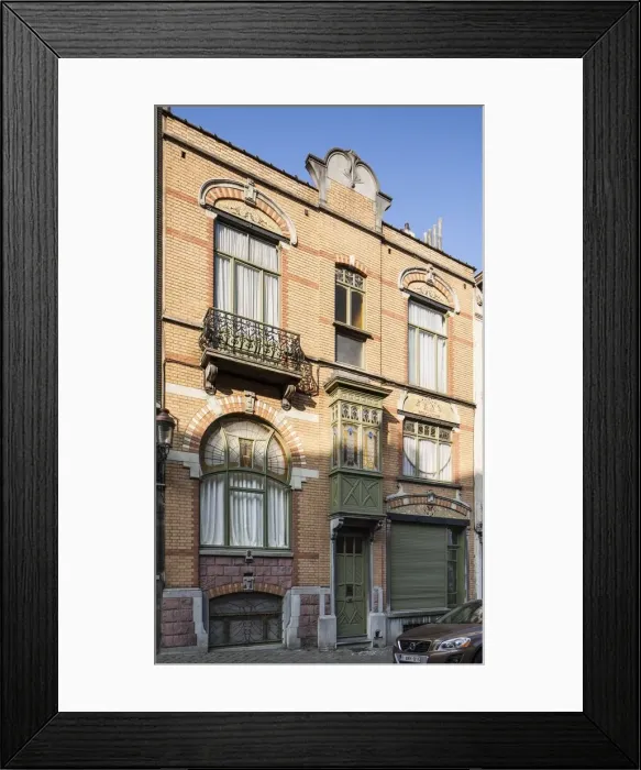 Framed Print : Maison Langbehn, 90-92 Rue Renkin, (1901), c2014-2017. Artist: Alan John Ainsworth Framed Print : Maison Langbehn, 90-92 Rue Renkin, (1901), c2014-2017. Artist: Alan John Ainsworth