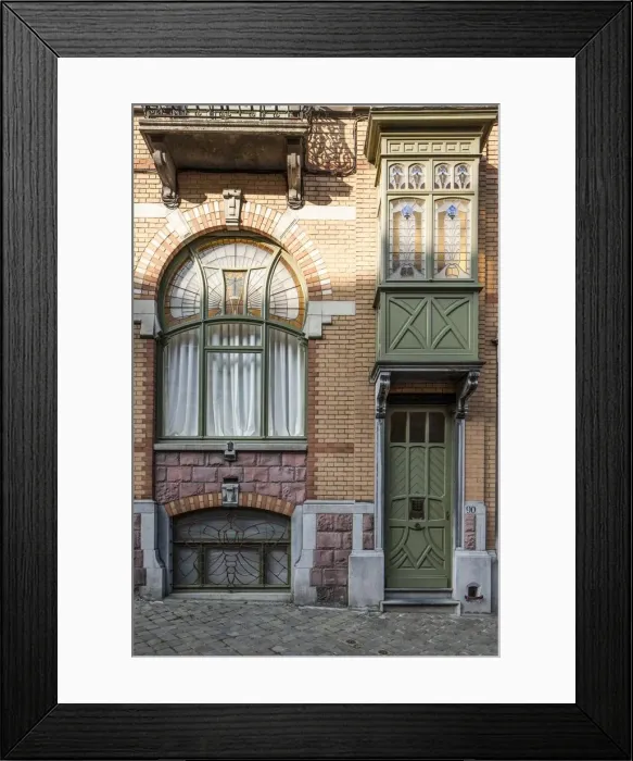 Framed Print : Maison Langbehn, 90-92 Rue Renkin, (1901), c2014-2017. Artist: Alan John Ainsworth Framed Print : Maison Langbehn, 90-92 Rue Renkin, (1901), c2014-2017. Artist: Alan John Ainsworth