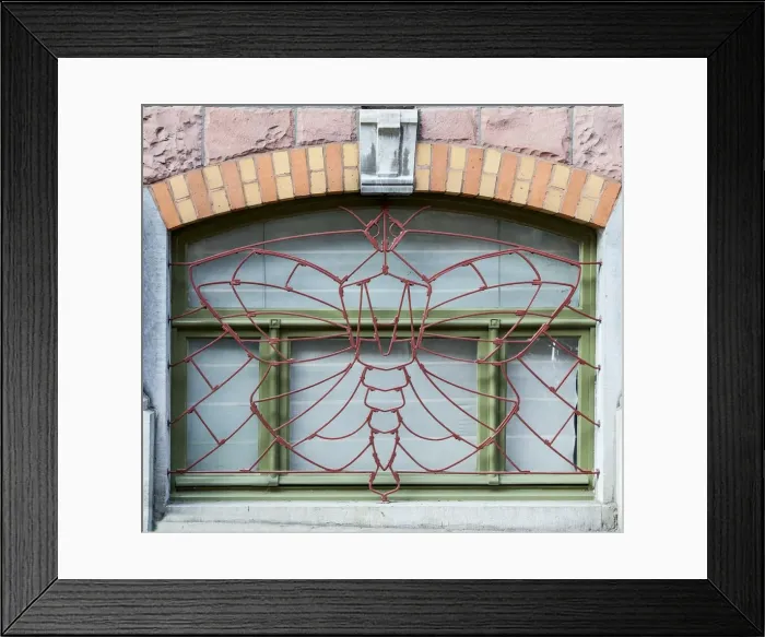 Framed Print : Maison Langbehn, 90-92 Rue Renkin, 1901, (c2014-2017). Artist: Alan John Ainsworth Framed Print : Maison Langbehn, 90-92 Rue Renkin, 1901, (c2014-2017). Artist: Alan John Ainsworth