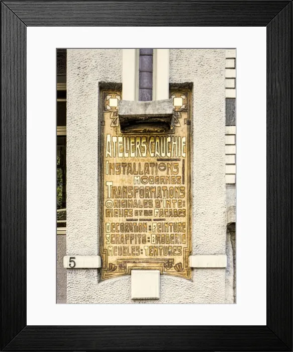 Framed Print : Maison Cauchie, 5 Rue des Francs, (1905), c2014-2017. Artist: Alan John Ainsworth Framed Print : Maison Cauchie, 5 Rue des Francs, (1905), c2014-2017. Artist: Alan John Ainsworth