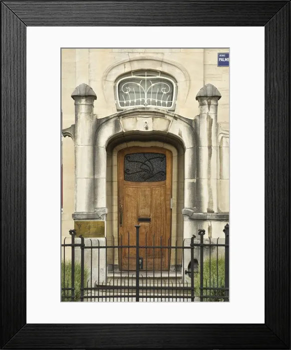 Framed Print : Hotel van Eetvelde, 2 Av. Palmerston, Brussels, Belgium, (1898), c2014-2017. Artist Framed Print : Hotel van Eetvelde, 2 Av. Palmerston, Brussels, Belgium, (1898), c2014-2017. Artist