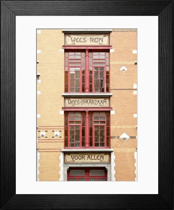 Framed Print : Foyer Schaerbeek, 53-59 Rue Victor Hugo, Brussels, Belgium, (1909) c2014-2017. Artist Framed Print : Foyer Schaerbeek, 53-59 Rue Victor Hugo, Brussels, Belgium, (1909) c2014-2017. Artist