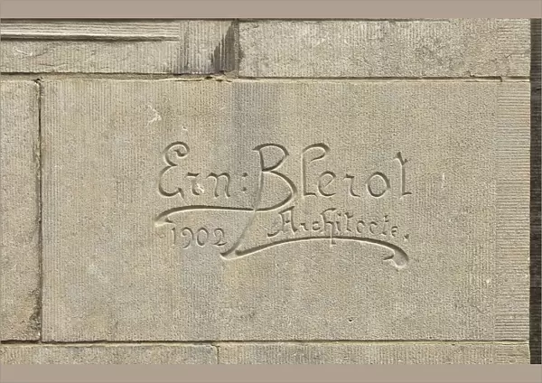 Ernest Blerot carved signature, 1902, (c2014-2017). Artist: Alan John Ainsworth