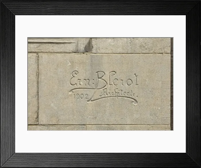 Framed Print : Ernest Blerot carved signature, 1902, (c2014-2017). Artist: Alan John Ainsworth Framed Print : Ernest Blerot carved signature, 1902, (c2014-2017). Artist: Alan John Ainsworth