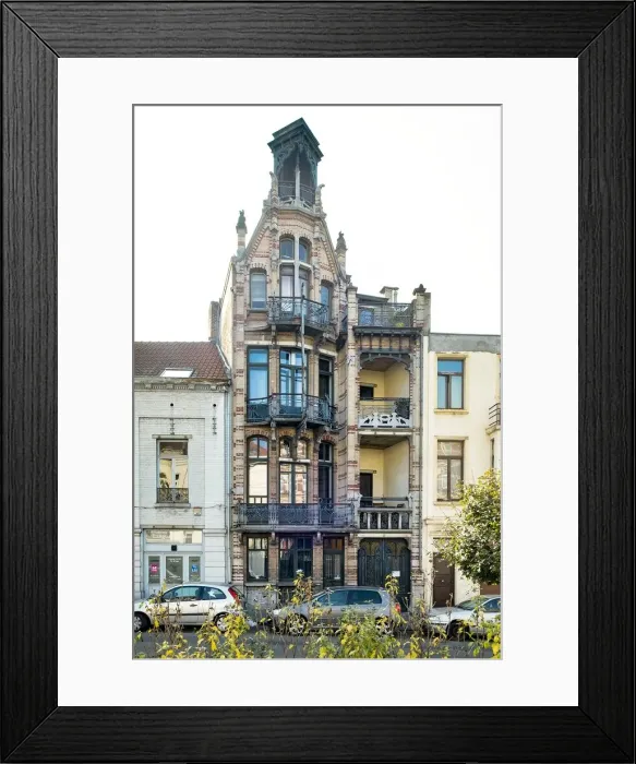 Framed Print : Maison Van Dijck, 85 Bld. Clovis, (1900), c2014-2017. Artist: Alan John Ainsworth Framed Print : Maison Van Dijck, 85 Bld. Clovis, (1900), c2014-2017. Artist: Alan John Ainsworth