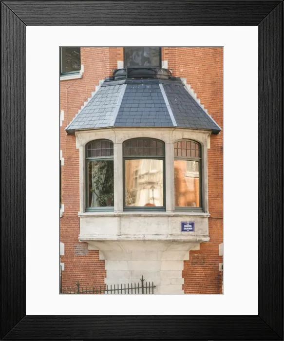 Framed Print : House of the Quakers, 50 Sq. Ambiorix, Brussels, Belgium, (1899), c2014-2017. Artist Framed Print : House of the Quakers, 50 Sq. Ambiorix, Brussels, Belgium, (1899), c2014-2017. Artist