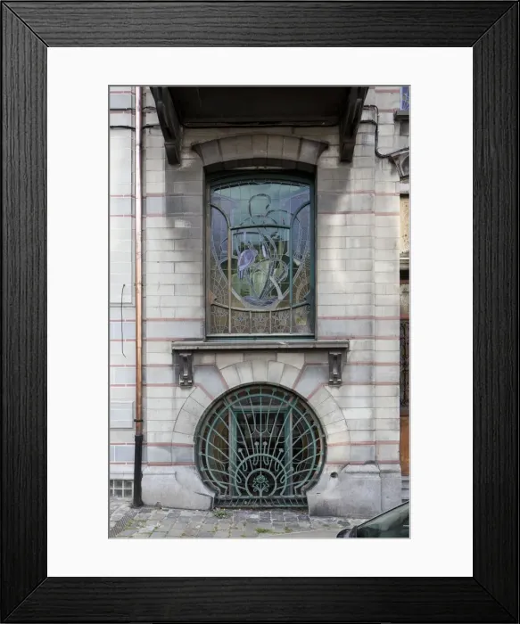 Framed Print : Maison Jaspar, 32-34 Rue Andre Van Hasselt, (1900), c2014-2017. Artist: Alan John Ainsworth Framed Print : Maison Jaspar, 32-34 Rue Andre Van Hasselt, (1900), c2014-2017. Artist: Alan John Ainsworth