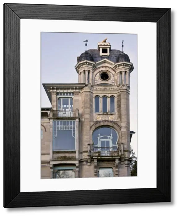 Framed Print : Chateau Delune, 86 Avenue Franklin Roosevelt, Brussels, Belgium, c2014-2017. Artist Framed Print : Chateau Delune, 86 Avenue Franklin Roosevelt, Brussels, Belgium, c2014-2017. Artist