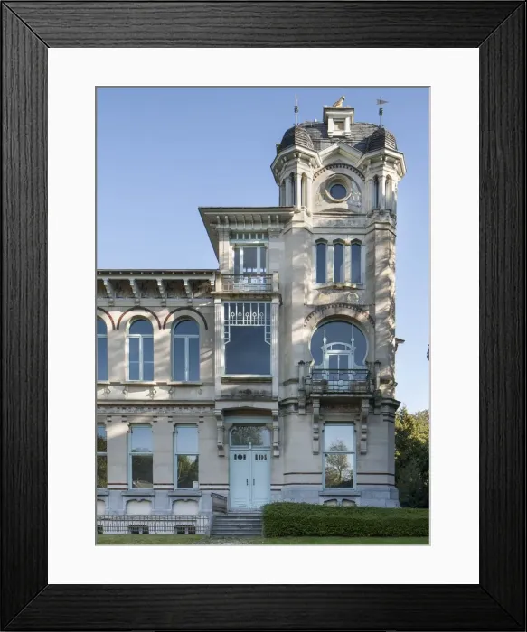Framed Print : Chateau Delune, 86 Avenue Franklin Roosevelt, Brussels, Belgium, c2014-2017. Artist Framed Print : Chateau Delune, 86 Avenue Franklin Roosevelt, Brussels, Belgium, c2014-2017. Artist