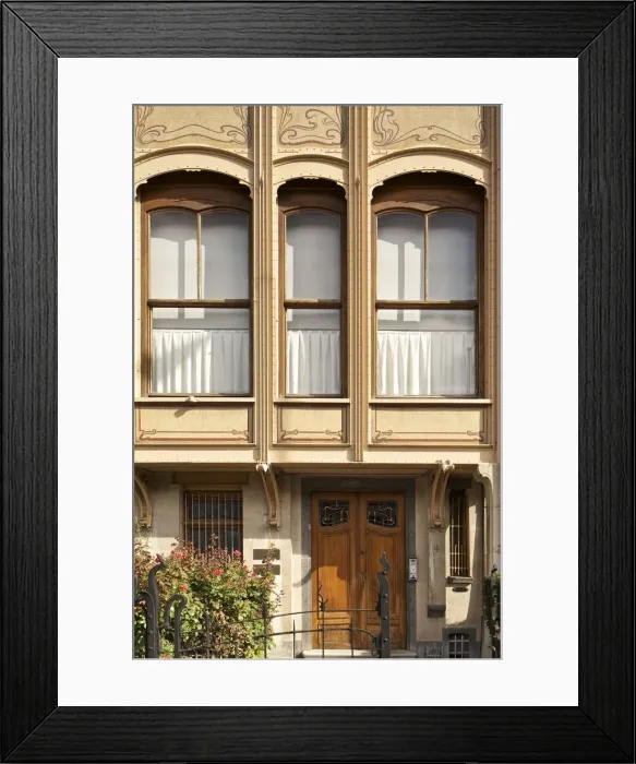 Framed Print : Hotel van Eetvelds, Av. Palmeston, Brussels, Belgium, (1895), c2014-2017. Artist Framed Print : Hotel van Eetvelds, Av. Palmeston, Brussels, Belgium, (1895), c2014-2017. Artist