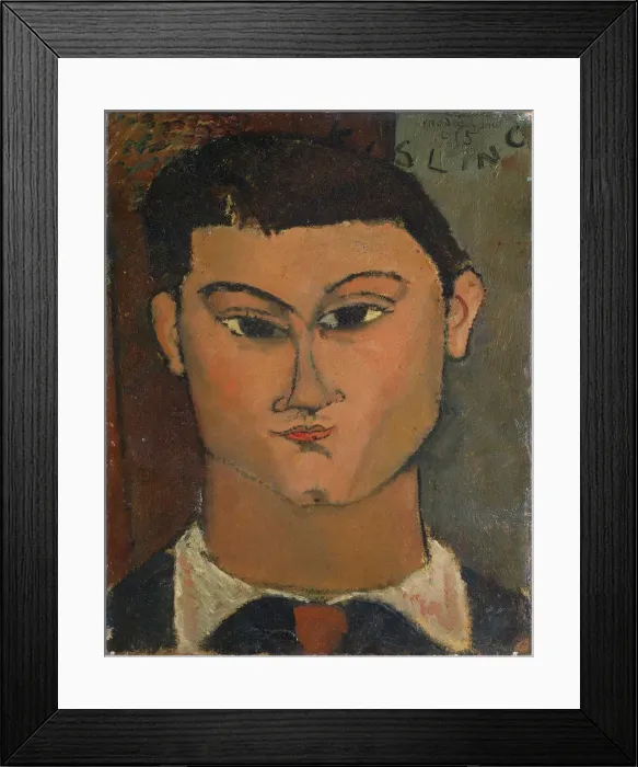 Framed Print : Portrait of the Painter Moise Kisling (1891-1953), 1915 Framed Print : Portrait of the Painter Moise Kisling (1891-1953), 1915
