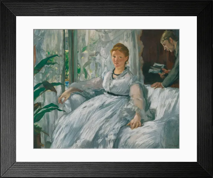 Framed Print : La lecture, 1865-1873 Framed Print : La lecture, 1865-1873