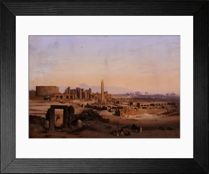 Framed Print : Egypt. Karnak in Thebes, 1843 Framed Print : Egypt. Karnak in Thebes, 1843