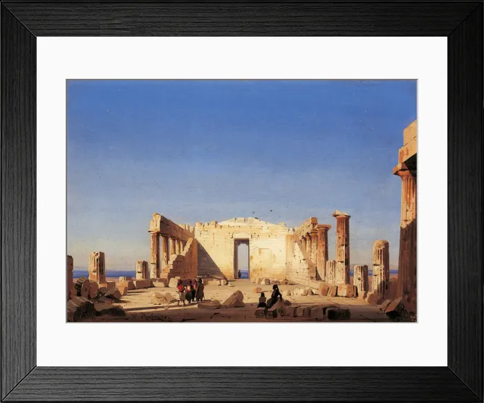 Framed Print : Inside the Parthenon, 1843 Framed Print : Inside the Parthenon, 1843