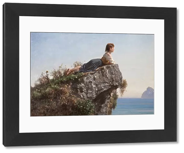 La fanciulla sulla roccia a Sorrento (The girl on the rock in Sorrento), 1871