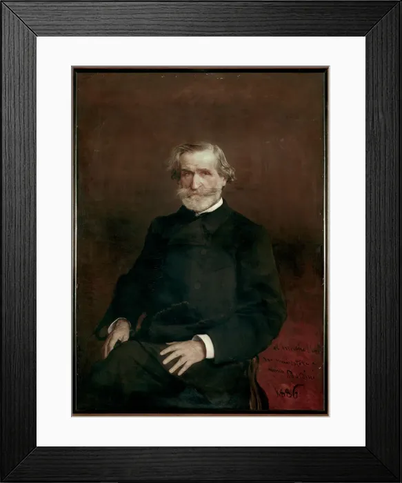 Framed Print : Portrait of the Composer Giuseppe Verdi (1813-1901), 1886 Framed Print : Portrait of the Composer Giuseppe Verdi (1813-1901), 1886
