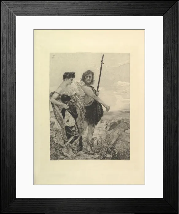 Framed Print : Temptation. (from the series On Death II), 1898-1910 Framed Print : Temptation. (from the series On Death II), 1898-1910