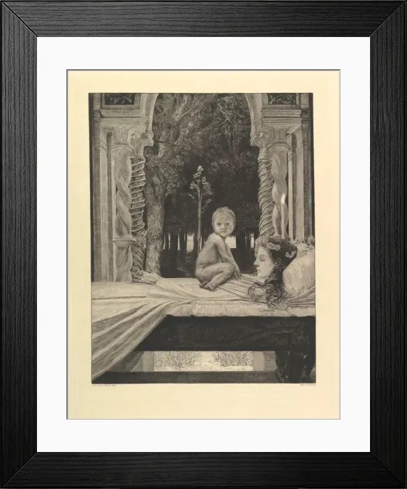 Framed Print : Dead mother. (from the series On Death II), 1898-1910 Framed Print : Dead mother. (from the series On Death II), 1898-1910