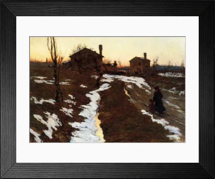Framed Print : Last snow, 1906 Framed Print : Last snow, 1906