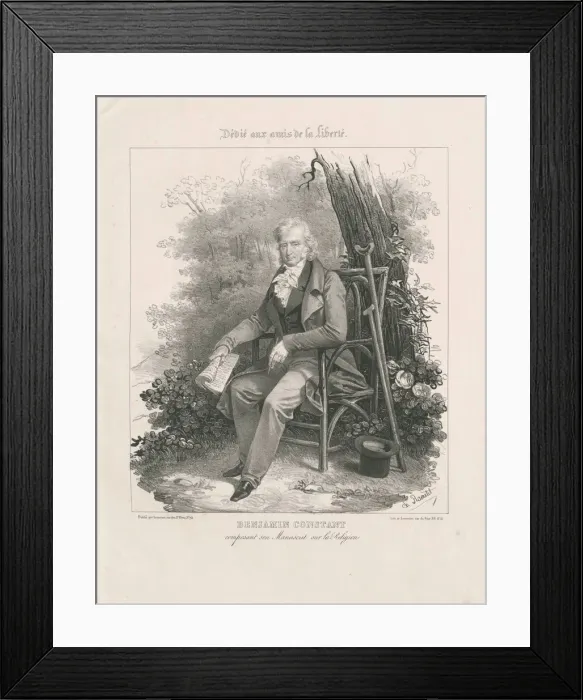 Framed Print : Portrait of Benjamin Constant (1767-1830) Framed Print : Portrait of Benjamin Constant (1767-1830)