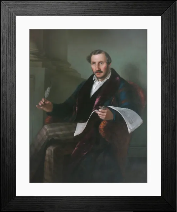 Framed Print : Portrait of the composer Gaetano Donizetti (1797-1848) Framed Print : Portrait of the composer Gaetano Donizetti (1797-1848)