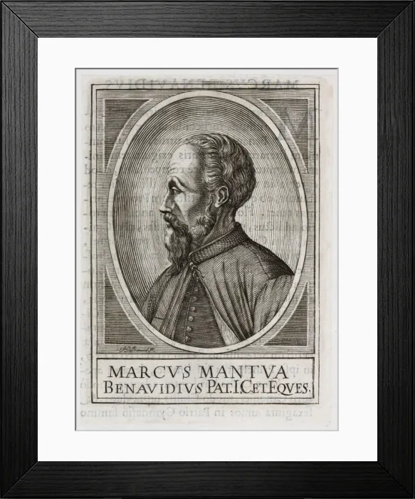Framed Print : Portrait of Marco Mantova Benavides (1489-1582) Framed Print : Portrait of Marco Mantova Benavides (1489-1582)