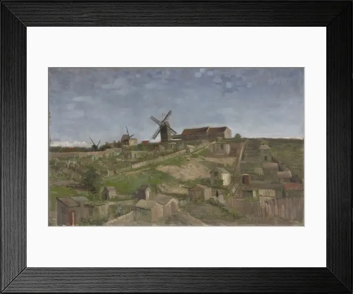 Framed Print : The Hill of Montmartre, 1886 Framed Print : The Hill of Montmartre, 1886