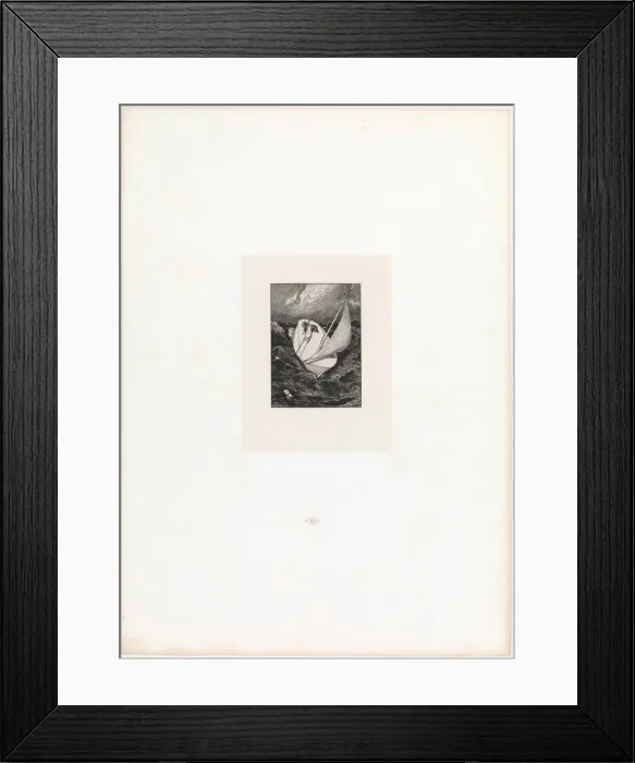 Framed Print : Rescue. (Opus VI, Plate 6 from Paraphrase on the Finding of a Glove), 1881 Framed Print : Rescue. (Opus VI, Plate 6 from Paraphrase on the Finding of a Glove), 1881