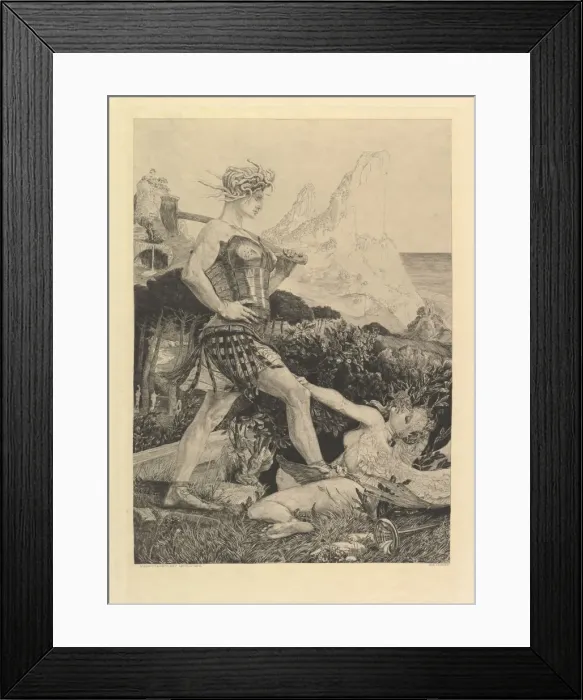 Framed Print : Time and fame (from the series On Death II), 1898-1910 Framed Print : Time and fame (from the series On Death II), 1898-1910