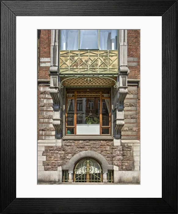 Framed Print : Maison Hankar, 71 Rue Defacqz, Brussels, Belgium, c2014-2017. Artist: Alan John Ainsworth Framed Print : Maison Hankar, 71 Rue Defacqz, Brussels, Belgium, c2014-2017. Artist: Alan John Ainsworth