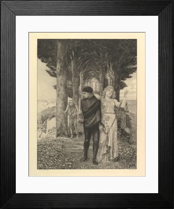 Framed Print : Genius (Artist). From the series On Death II), 1898-1910 Framed Print : Genius (Artist). From the series On Death II), 1898-1910