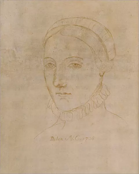 Portrait of Anne Hathaway (1555  /  6-1623), the wife of William Shakespeare, 1708