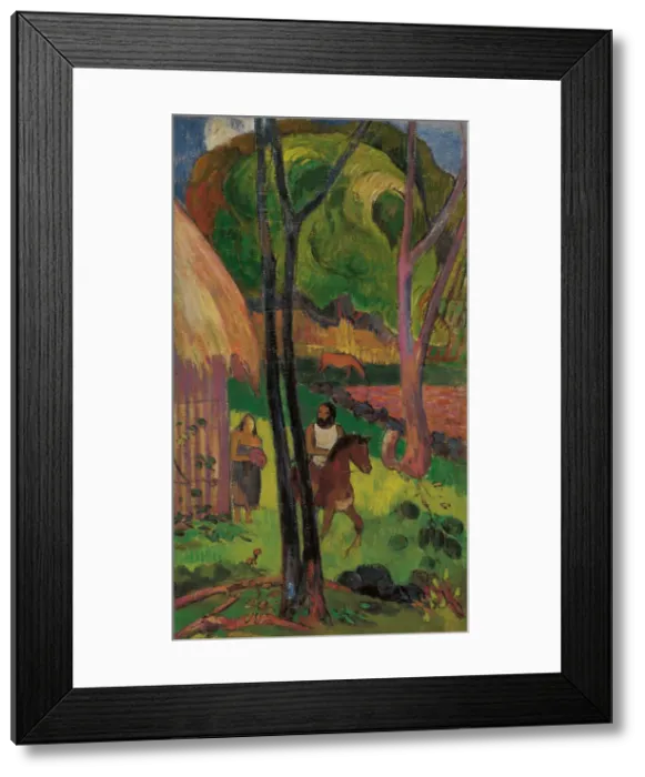 Framed Print : Cavalier devant la case, 1902 Framed Print : Cavalier devant la case, 1902
