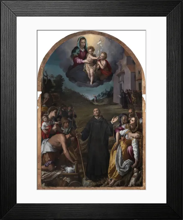 Framed Print : Miracles of Saint Fiacre, c. 1596 Framed Print : Miracles of Saint Fiacre, c. 1596