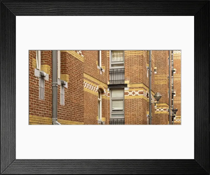Framed Print : Cite Hellemans, Rue Blaes, Brussels, Belgium, (c1905-1914), c2014-2017. Artist: Alan John Ainsworth Framed Print : Cite Hellemans, Rue Blaes, Brussels, Belgium, (c1905-1914), c2014-2017. Artist: Alan John Ainsworth