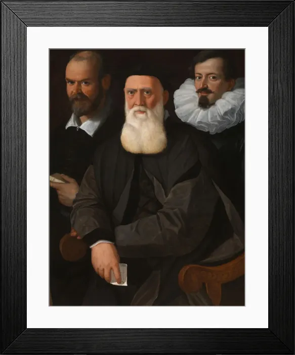 Framed Print : Portrait of Guido Guardi with his sons, c. 1570