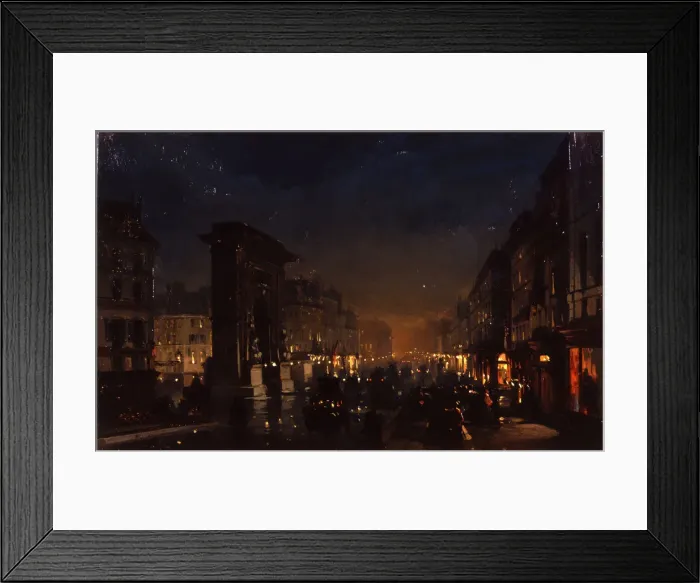 Framed Print : Paris, Boulevard and the Porte Saint-Denis, 1855 Framed Print : Paris, Boulevard and the Porte Saint-Denis, 1855
