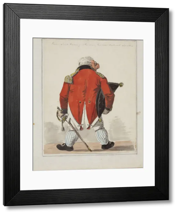 Framed Print : Portrait Caricature of the architect Giacomo Quarenghi (1744-1817), c. 1810 Framed Print : Portrait Caricature of the architect Giacomo Quarenghi (1744-1817), c. 1810
