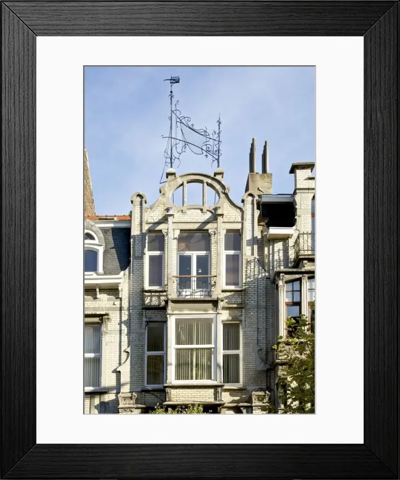 Framed Print : Maison Autrique, 206 Chausee de Heacht, Brussels, Belgium, (1893), c2014-2017. Artist Framed Print : Maison Autrique, 206 Chausee de Heacht, Brussels, Belgium, (1893), c2014-2017. Artist