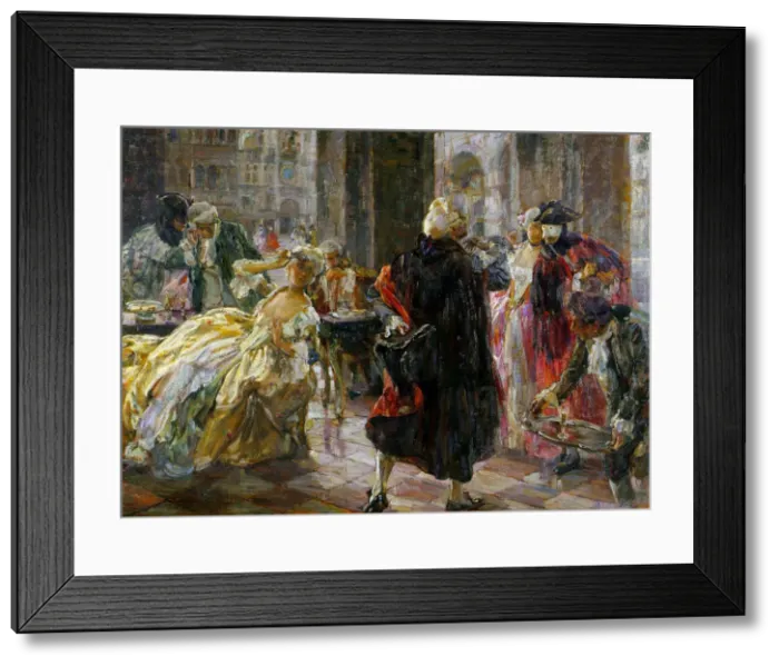 Framed Print : Caffe Florian in the 18th century, 1909 Framed Print : Caffe Florian in the 18th century, 1909