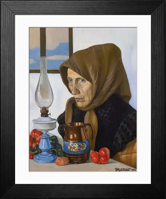 Framed Print : Portrait of Artists Mother, 1922 Framed Print : Portrait of Artists Mother, 1922