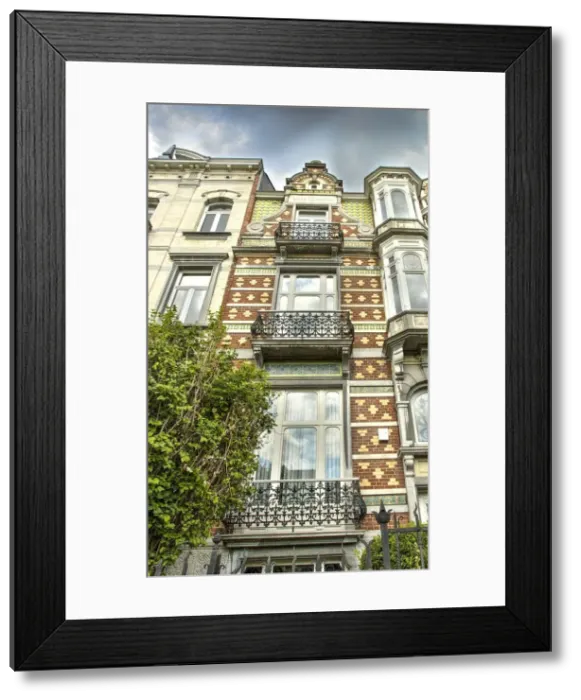 Framed Print : Villa Germaine, 24 AV. Palmeston, Brussels, Belgium, (1897), c2014-2017 Framed Print : Villa Germaine, 24 AV. Palmeston, Brussels, Belgium, (1897), c2014-2017