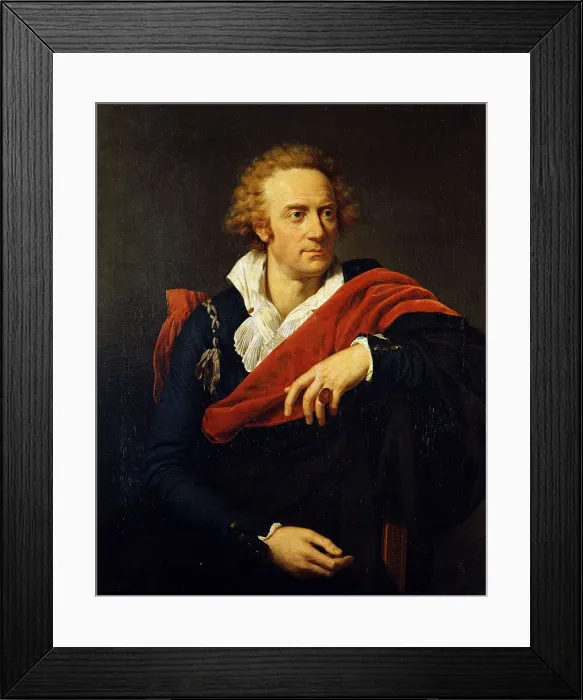 Framed Print : Portrait of the poet Count Vittorio Alfieri (1749-1803), 1793 Framed Print : Portrait of the poet Count Vittorio Alfieri (1749-1803), 1793