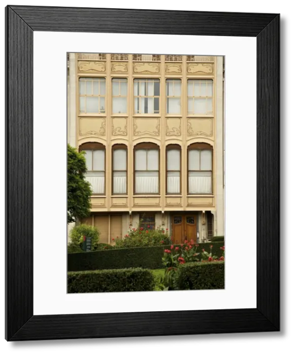 Framed Print : Hotel van Eetvelds, Av. Palmeston, Brussels, Belgium, (1895), c2014-2017. Artist Framed Print : Hotel van Eetvelds, Av. Palmeston, Brussels, Belgium, (1895), c2014-2017. Artist
