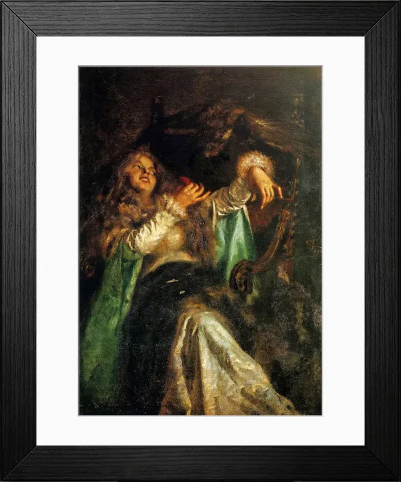 Framed Print : La falconiera, c. 1875 Framed Print : La falconiera, c. 1875