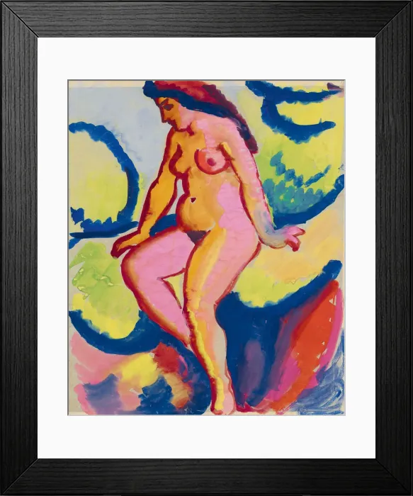 Framed Print : Seated Nude II, 1912 Framed Print : Seated Nude II, 1912