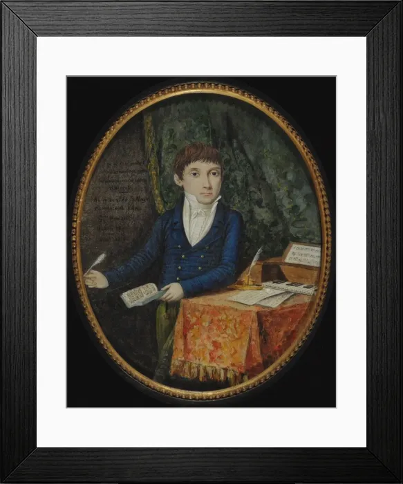 Framed Print : Portrait of the composer Gaetano Donizetti (1797-1848) as a youth, 1810s Framed Print : Portrait of the composer Gaetano Donizetti (1797-1848) as a youth, 1810s