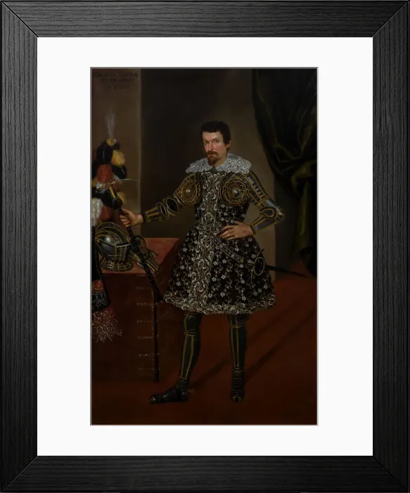 Framed Print : Portrait of conte Pio Capodilista, Early 17th cen Framed Print : Portrait of conte Pio Capodilista, Early 17th cen