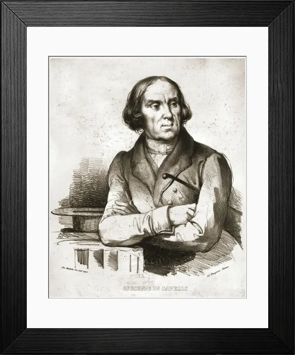 Framed Print : Portrait of Giuseppe Jappelli (1783-1852) Framed Print : Portrait of Giuseppe Jappelli (1783-1852)
